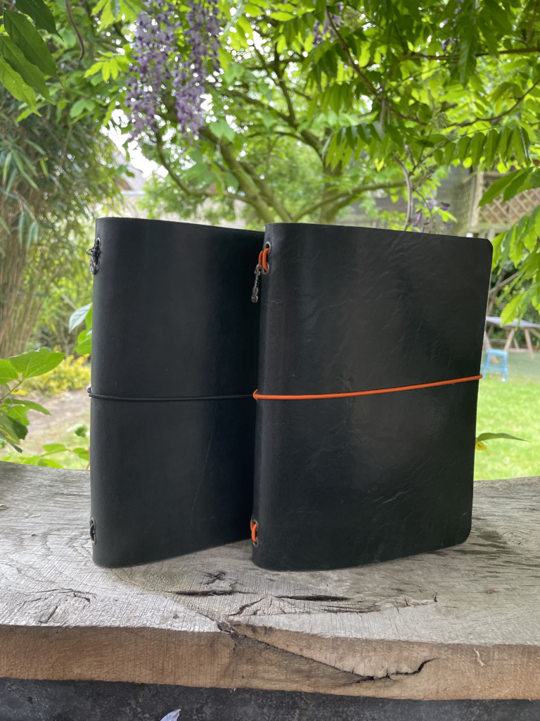 Zwart groen notebookcover